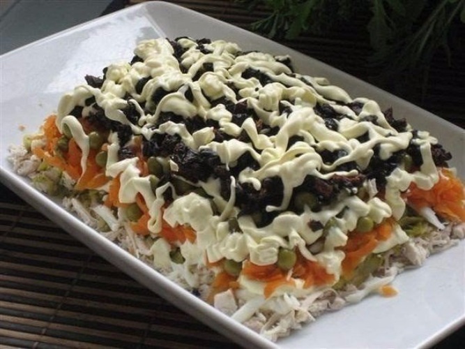 Салат с черносливом с курицей в домашних условиях рецепт с Салат с черносливом с курицей в домашних условиях рецепт с