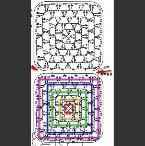 Баварское вязание крючком схемы