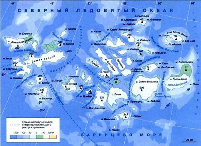 Карта архипелагов россии