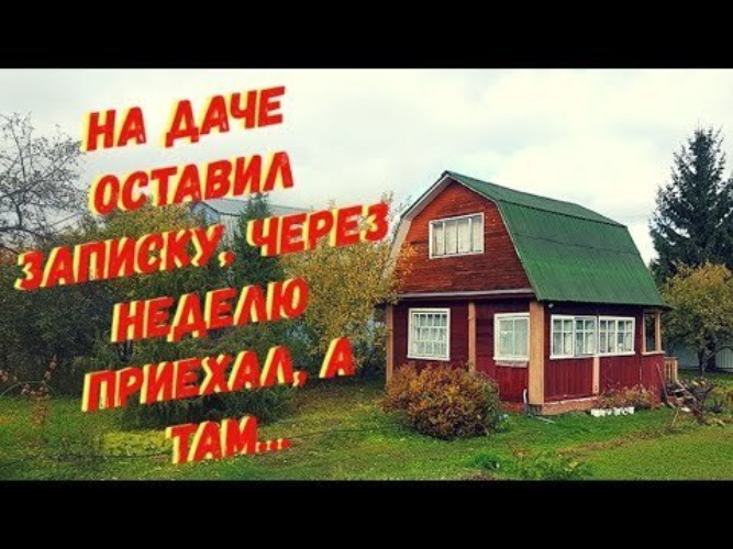 Оставленный на даче